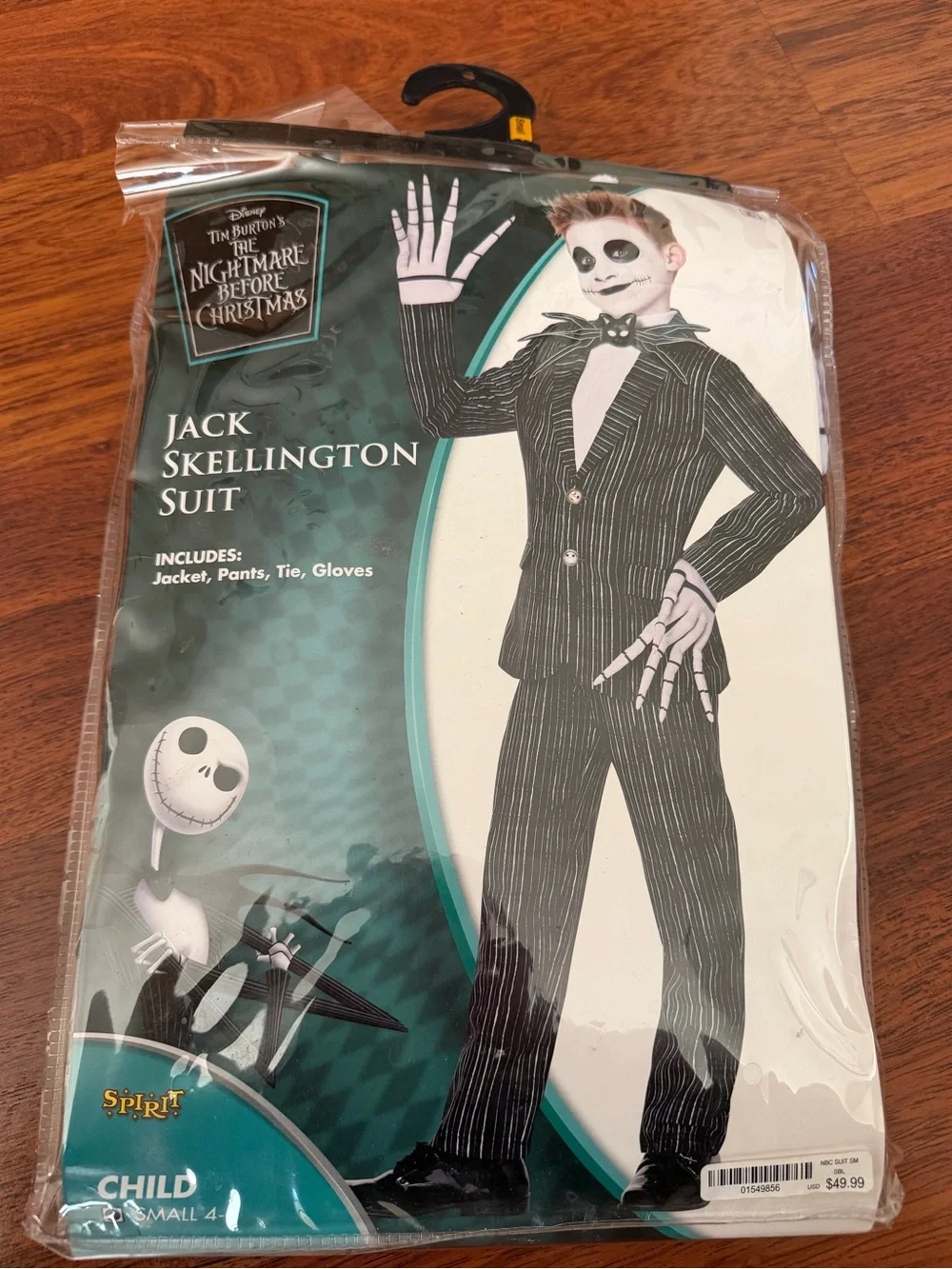 Disney The Nightmare Before Christmas Jack Skellington Child Costume - Black